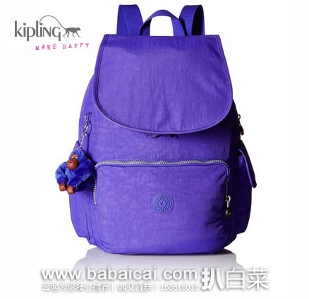 Prime会员7折！Kipling 吉普林 Ravier 休闲双肩背包 原价$114，现特价至$63.74，7折后实付$44.62