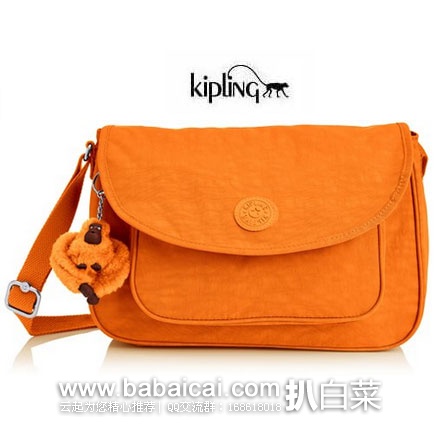 法国亚马逊：KIPLING 吉普林 Sunita 女士 经典款单肩包 （原价€81.92，现降至€28.65），直邮退税后实付€23.88