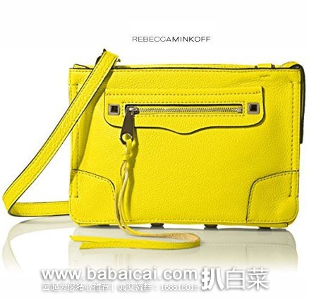 Rebecca Minkoff 瑞贝卡明可弗 女士 经典Mini Mac款真皮单肩包 原价$195，现特价$75.95