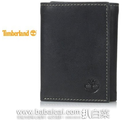 Timberland 天木兰 Cloudy Trifold 男士 三折 真皮钱包 原价$20，现降至$13.94