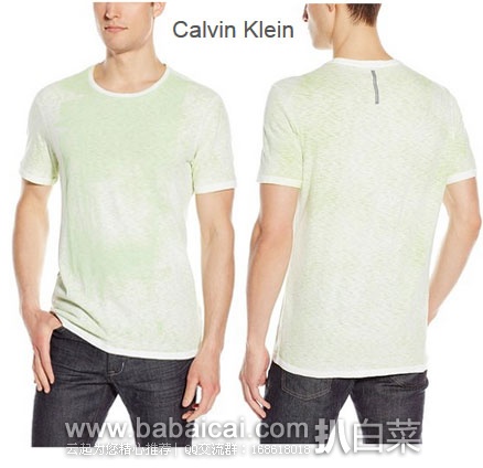 Calvin Klein Brazil 男款 纯棉T恤 原价$30，现3.4折新低$9.99