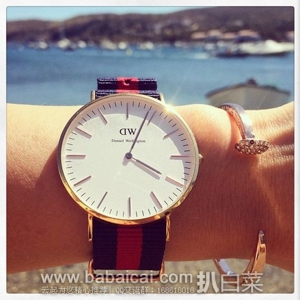 英国亚马逊：Daniel Wellington 丹尼尔惠灵顿 0501DW 时尚腕表 原价£129，现£59.5，直邮退税实付£49.58，直邮含税到手约￥606