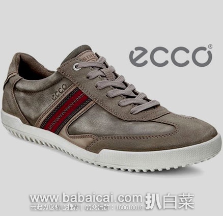 6PM：ECCO 爱步 GRAHAM 男士 真皮休闲鞋 原价$130，现5折$64.99