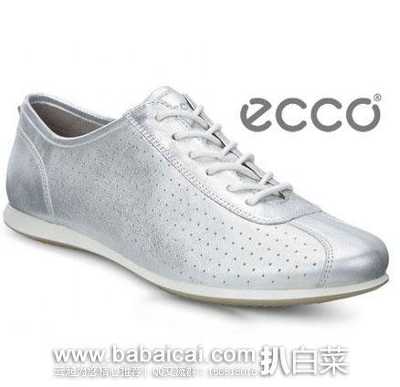 6PM：ECCO 爱步 触感Touch Modern Sneaker 女士 真皮休闲平底鞋 （原价$150，$74.99），公码9折后$67.49