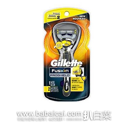 Gillette 吉列 最新款 锋隐致护男士手动剃须刀（ 1刀架+2刀头） 现降至$10.97，优惠券折后$7.97