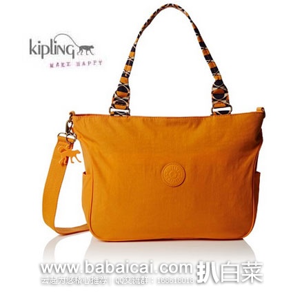 英国亚马逊：KIPLING 吉普林 小号单肩手提包 原价£90，现降至£27.44，直邮退税后£22.92