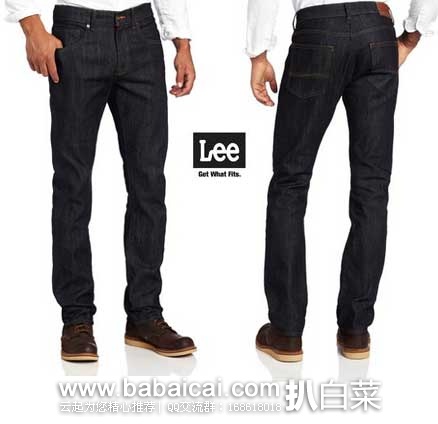 LEE  李牌 Modern系列 修身直筒牛仔裤 原价$62，现$15.95