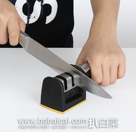 Intey Knife Sharpener 手握二段式磨刀器 现降至$12.99，优惠码后用码后$4.99