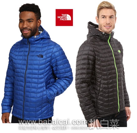 6PM：The North Face 乐斯菲斯 男士 连帽 排骨纹保暖夹克  原价$220，现特价$110