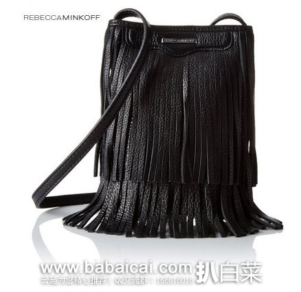 Rebecca Minkoff 瑞贝卡·明可弗  女款 真皮流苏单肩斜挎包 现降至$58.35