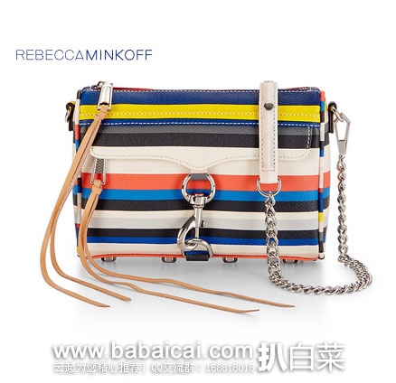 Rebecca Minkoff美国官网： Rebecca Minkoff MAC 小号 经典款单肩斜挎包 现5折$88