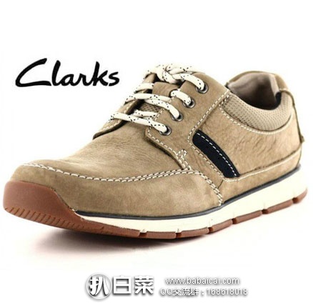 英国亚马逊：Clarks 其乐 男士 4孔系带真皮休闲鞋 原价£65，现降至£35.74，直邮退税后£29.78