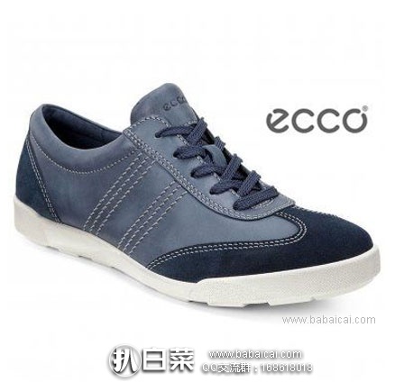 西班牙亚马逊：ECCO 爱步 CRISP II  女士 真皮休闲系带鞋 现降至€55.88，直邮退税后€36.18