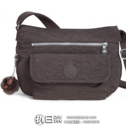 德国亚马逊：KIPLING 吉普林 SYRO 斜挎包 原价€70，现€31.71，直邮退税实付€26.65，直邮含税到手仅￥283，国内￥950