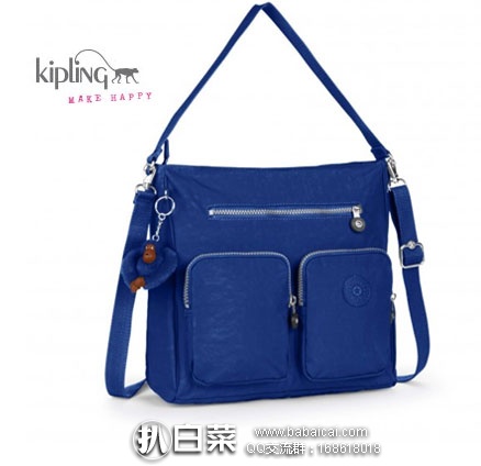 Kipling 吉普林 女士单肩手提包 原价$109，现降至2.5折$27.25