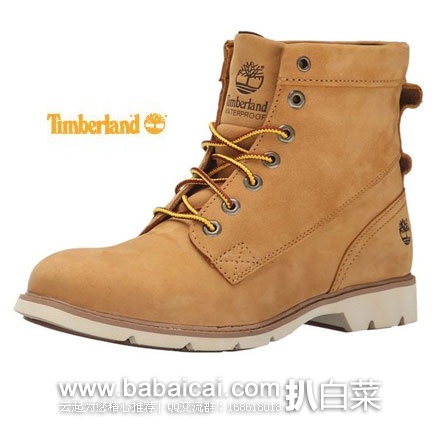 Timberland 天木兰 女士 Bramhall 6″ Lace-Up Waterproof Boot 6英寸 真皮靴  原价$160，现降至$71.99