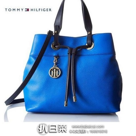 TOMMY HILFIGER 汤米·希尔费格 女士 真皮单肩/斜挎水桶包 原价$168，现新低$49.22，直邮含税到手约￥493