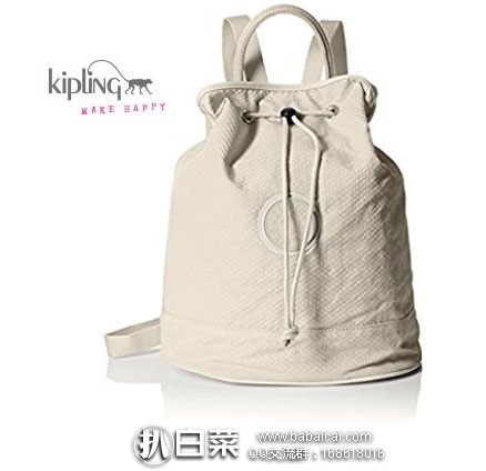 法国亚马逊：Kipling 吉普林 都市双肩包 降至€35.84，直邮退税后€29.87