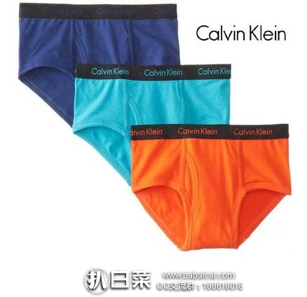 Calvin Klein 大男童款 内裤 （3条装） 原价$15，现降至$9.98