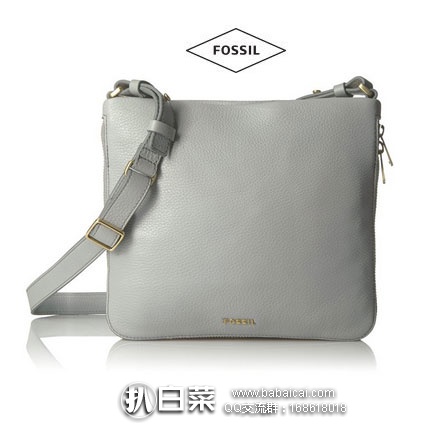 Fossil 化石 Preston Crossbody  女士 真皮单肩斜挎包 原价148，现降至3折新低$45.69