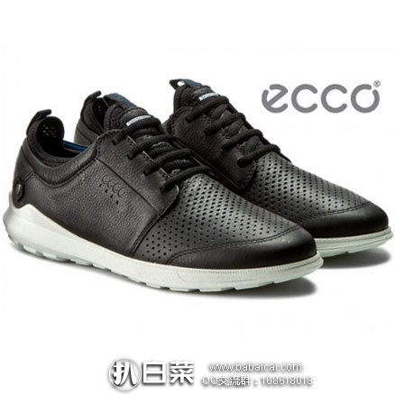 ECCO 爱步  Transit Sneakers 男士 真皮休闲系带鞋 （原价$150，现$99.9），黑五7折后新低$69.93