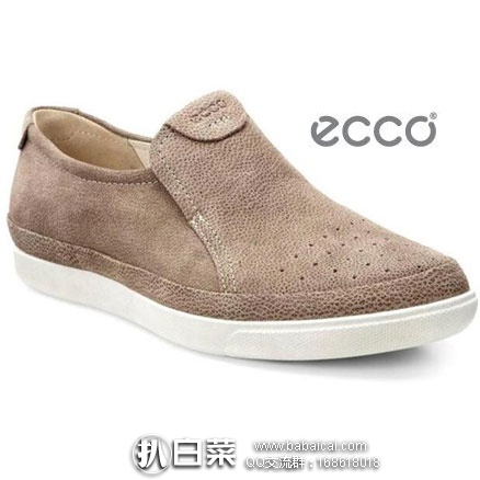 ECCO 爱步 Damara Slip-On Loafer 女士 真皮磨砂一脚蹬（原价$90，现$59.99 ）黑五8折后$47.99