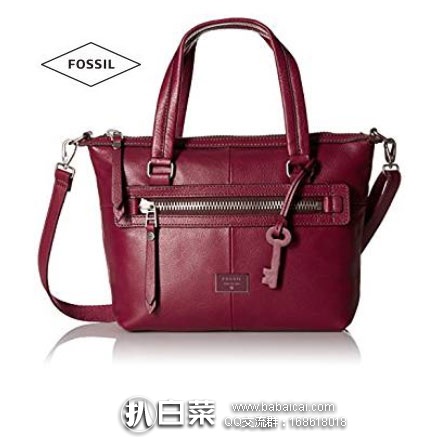 Fossil 化石 Dawson Satchel  女士真皮单肩手提包（原价$198，现$89.1 ），下单8折新低$71.28