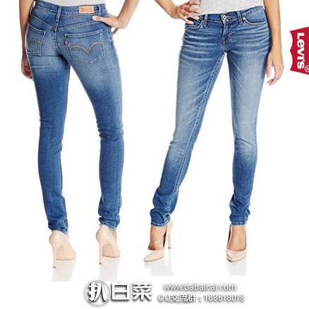 Levi’s  李维斯 524系列 女士 低腰修身 牛仔裤 原价$50，现降至$17.94