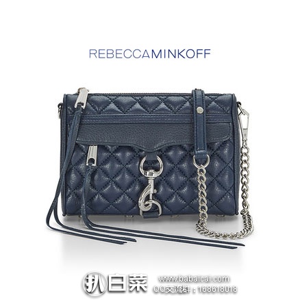 Rebecca Minkoff 官网：Quilted Mini Mac 女士真皮单肩包 用码后实付$73.5