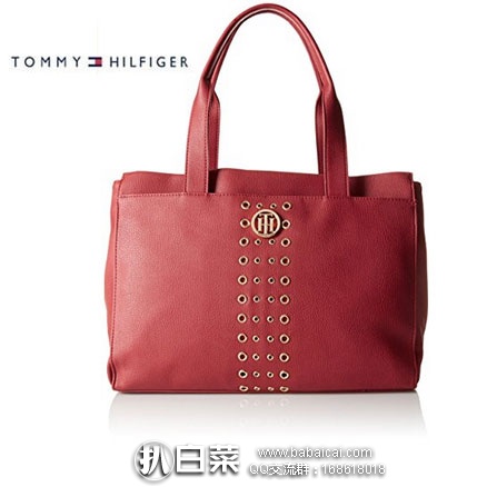 Tommy Hilfiger 汤米·希尔费格 女士 真皮单肩手提包  降至$53.37，网络星期一7折后新低$37.36