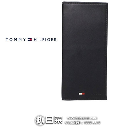 TOMMY HILFIGER 汤米·希尔费格 小羊皮竖版两折钱包 降至$29.99，黑五7折后$20.99