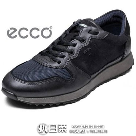 ECCO 爱步 男士  真皮休闲运动鞋 原价$160，现降至$74.71