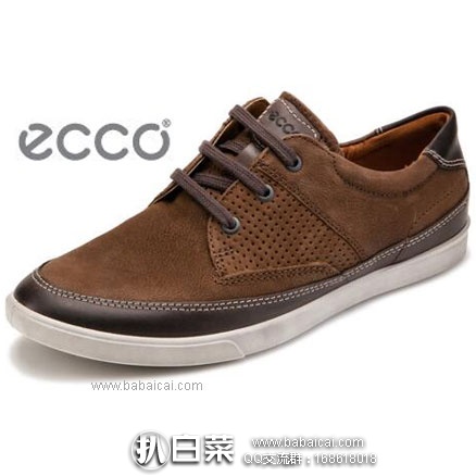 ECCO 爱步 Collin 系列 男士 真皮休闲男鞋 降至$97.99，网络星期一7折后$68.59