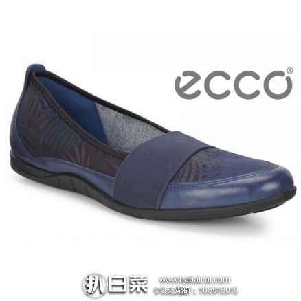 ECCO 爱步 Bluma Band Ballet  女士 真皮一脚蹬 原价$100，现$37.37，到手仅￥318