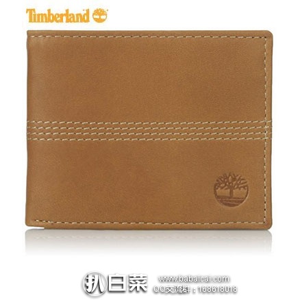 Timberland 天木兰 男士 真皮钱包  降至$19.99，网络星期一7折后$13.99