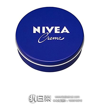 日本亚马逊：Nivea妮维雅经典蓝罐长效润肤霜/护手霜169g 铁盒 新降好价538日元（约￥32）