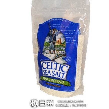 iHerb：Celtic Sea Salt 海盐454g 现$12.69，2袋直邮包邮包税，到手￥88/袋