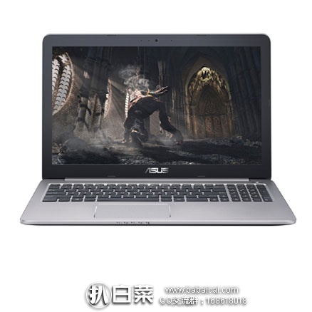 ASUS 华硕  K501UW-AB78 15.6寸  笔记本 冰川灰 原价$949，现特价$799