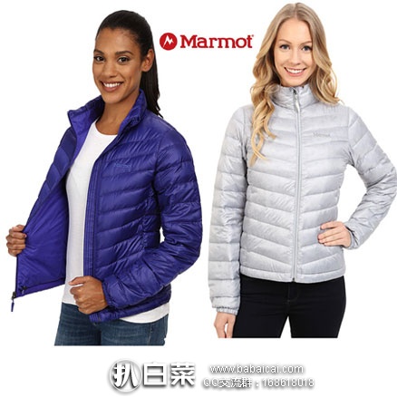 6PM：Marmot 土拨鼠   Jena Jacket 女士 700蓬高充绒量羽绒服 原价$200，现降至新低$70