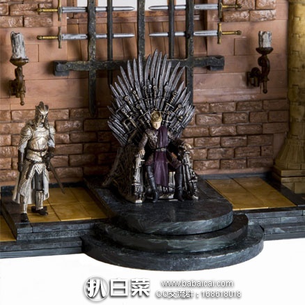 亚马逊海外购：McFarlane Toys 权利的游戏 乔弗里的铁王座（共含314个零件）  降至￥124