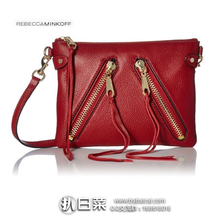 亚马逊海外购：Rebecca Minkoff 瑞贝卡明可弗 女士 真皮机车斜挎包  降至￥399.44