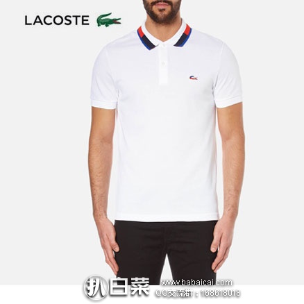 COGGLES官网：Lacoste 法国鳄鱼 男士 纯棉短袖POLO衫 额外9折后£45，凑单免费直邮到手新低￥386