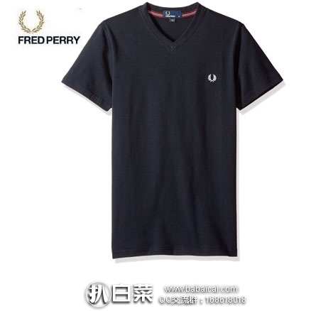 亚马逊海外购:fred perry 弗莱德·派瑞 男士 v领纯棉t恤 降至$162.