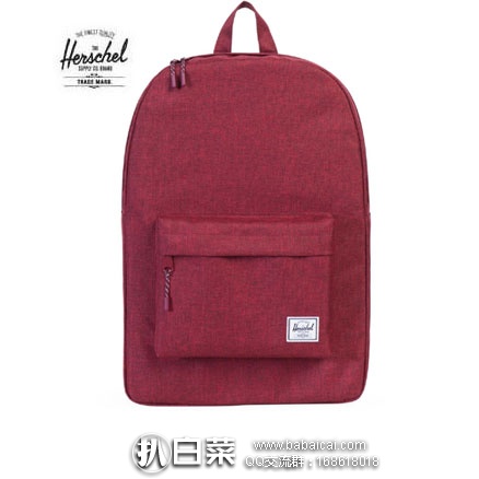 亚马逊海外购：Herschel Supply Co. 经典款双肩包 降至￥221.91，免费直邮含税到手￥256.12