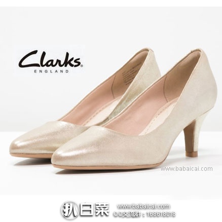 亚马逊海外购：Clarks 其乐 Isidora Faye女士真皮高跟单鞋  降至￥263.5，免费直邮含税到手￥295