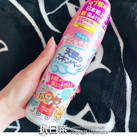 日本亚马逊：vape天使系列驱蚊防虫喷雾 200ml 蜜桃香  折后新低381日元（约￥23.4）