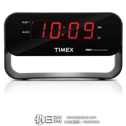 亚马逊海外购：销量第一，TIMEX 天美时 T128B6 可充电闹钟  降至￥138.22