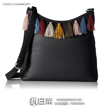 Amazon：Rebecca Minkoff 瑞贝卡明可弗 Sofia Shoulder Bag  彩色流苏 真皮单肩包  原价$275，降至2.6折$72.27