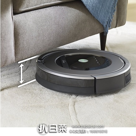 Amazon：iRobot Roomba 860 扫地机器人 特价$349.99，到手约￥2630