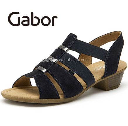 亚马逊海外购：德国 Gabor 嘉步 Comfort 系列 女士罗马中跟凉鞋   降至￥301.3元，免费直邮含税到手￥330.47